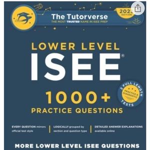 Tutorverse ISEE lower level practice book -used